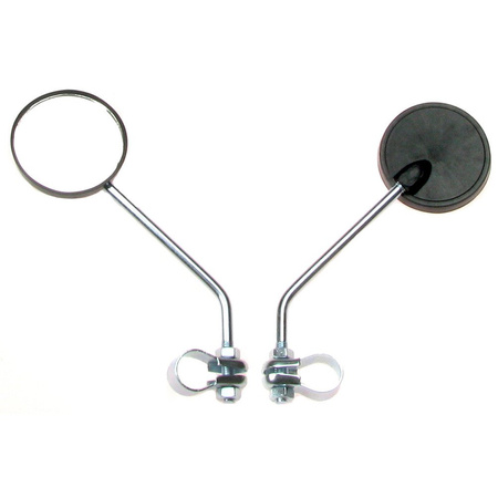 2x universal mirror ø70 M8 / clamp (right / left) for bicycle