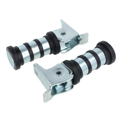 Zestaw podnóżków do Simson KR51/1, Schwalbe, S50, S51, S53 - 3 pierścienie, czarny