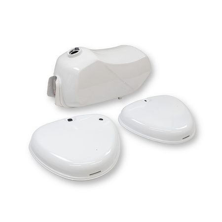 Tank set + 2x side covers for Simson S53, also S50 S51 - white