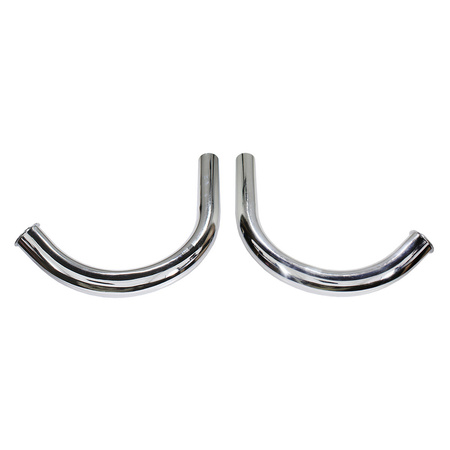 Pair Chrome Exhaust Headers 40mm for CZ 350 6V