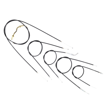 Replacement Bowden cable set for NSU Quickly F23/S2-23 3-speed – black