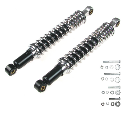 (Pair) Shock absorber struts rear chrome-plated for Simson S50 S51 S70 E S83 SR50