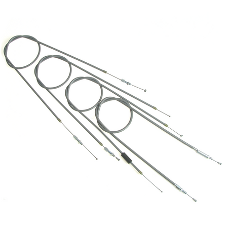 Bowden cable kit for Hercules Prima 4/5 S moped - 4pc grey