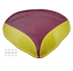 Bike Seat Cover with Split Rivets for Simson SR1 SR2 SR2E - Bordeaux