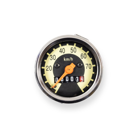 Speedometer ø48 (70 km / h) with opening + speedometer cable black for Simson KR51 SR4-2 / 3/4