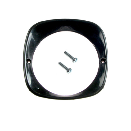 Black Headlight Rim Kit + 2 Screws for Simson KR51, MZ ES, IWL Troll