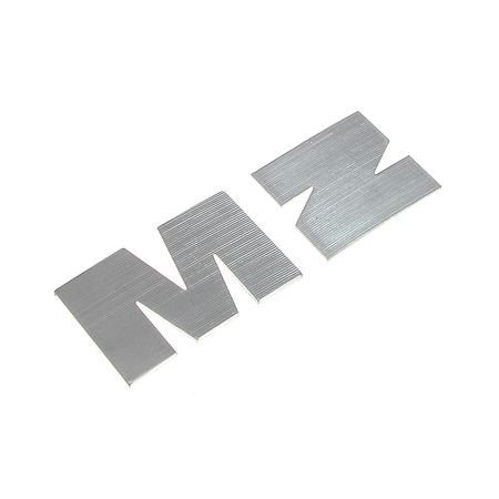 Letter M + Z tank for MZ ETZ125 ETZ150 ETZ250 ETZ251 (alumatt, corrugated) new