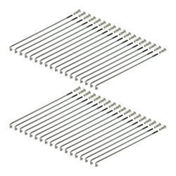 Stainless steel spokes for Simson S50/S51, 16", 140mm, drum brake