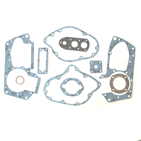 Gasket set + head gasket with copper burner ring for DKW RT100 (10 pieces)