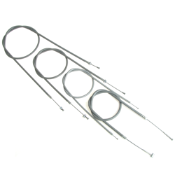 Bowden Cable Kit for MZ RT125/3 — 4-piece Grey, Complete Set