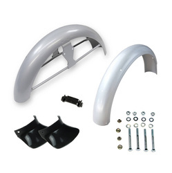 Simson S50/S51 Front & Rear Fender Set with Strut Bolt Kit - Silver