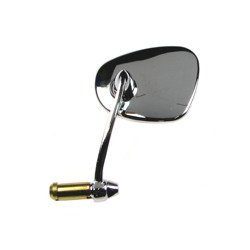 Left kidney-shaped mirror for Simson AWO SR2, IWL, MZ, EMW - Chrome