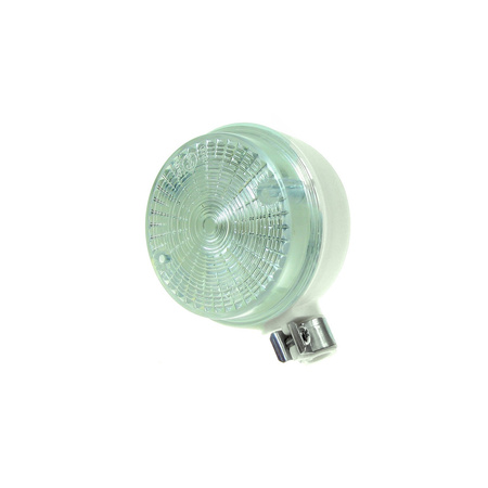 Indicator with E-mark in the back (white / white) for Simson S50 S51 S70, MZ TS ETZ