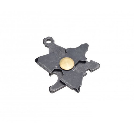 Mini Tool Keychain 5W1 for Motorcycles - Stainless Steel, Multifunctional