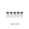 5x 6mm Bowden Cable End Caps, Zinc-Plated for Moped & Motorcycle