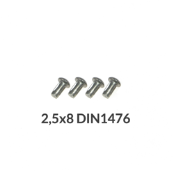 4x nameplate rivets 2.5x8 DIN1476 for MZ/Simson S51, KR51, ETZ, TS