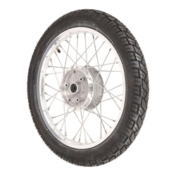 Kompletne koło tylne 1,5x16" do Simson: Schwalbe, Spatz, Star - aluminium