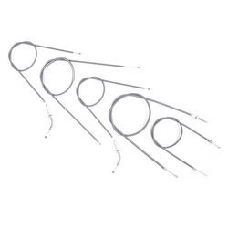 Bowden cable set for NSU Quickly N23, S23 2-speed - gray