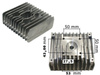 Set Zylinder 60ccm ø41 + Kopf + Dämpfungsgummis für Simson S51 S50 SR50 KR51