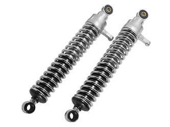 Chrome Shock Absorbers Pair 380mm with Adjuster for MZ ETZ/TS