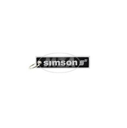 SIMSON S51 Fabric Keychain 30×130 mm – Motorcycle key fob