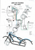 SIMSON AWO 425 Touring (to 1952) cotton wiring harness + diagram