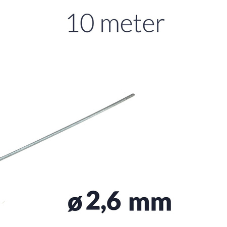 10m Bowden inner cable Ø2.6mm for Moped & Motorcycle