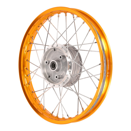 16" Aluminum Spoke Wheel, Orange Anodized for SIMSON Models
