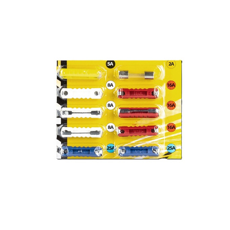 10pc Motorcycle Fuse Set 2A 5A 8A 16A 25A for Simson MZ Moped