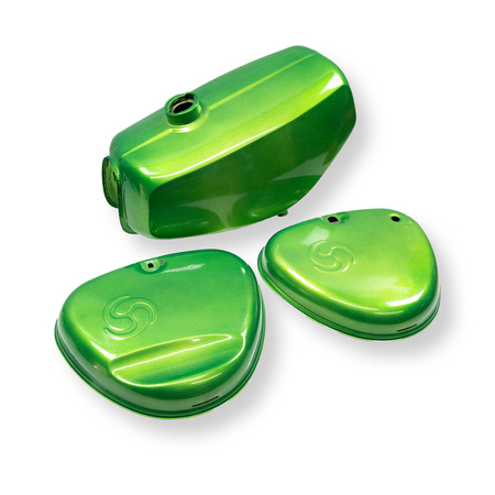 Zestaw zbiorników (z logo) Simson S51 Enduro jasnozielony Candy (przeczytaj opis) 2.Wybór