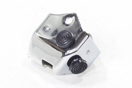 Dimmer switch cap without side cutout with flashing Simson chrome-plated