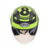 Awina JK528 Open-Face Motorcycle Helmet L Matte Black-Yellow (Simson, MZ)