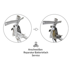 Anschweißen Reparatur Batteriefach für Simson KR51 Schwalbe - Service