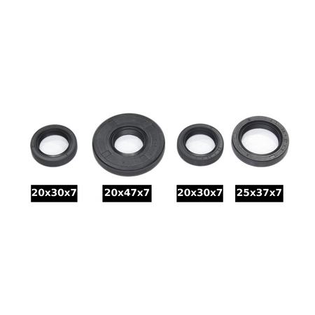 4pc Black Engine Oil Seal Kit for MZ ETZ 125/150