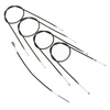 Bowden cable kit for DKW RT175/RT200 (5-piece) - black