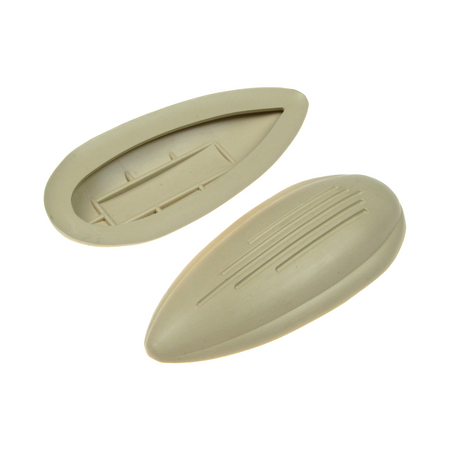 Pair of knee pads for MZ RT 125/1/2/3, IFA MZ BK350, ES175 ES250 ES300 - beige