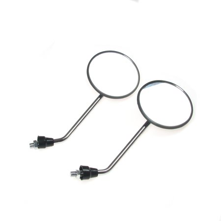 2x Chrome M10 Rearview Mirrors L&R for MZ ETZ/TS/ETS - New