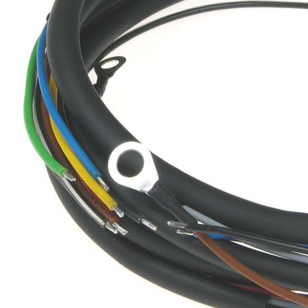 Cable harness for Zündapp DB200, DB201, DB202 (with colored circuit diagram)