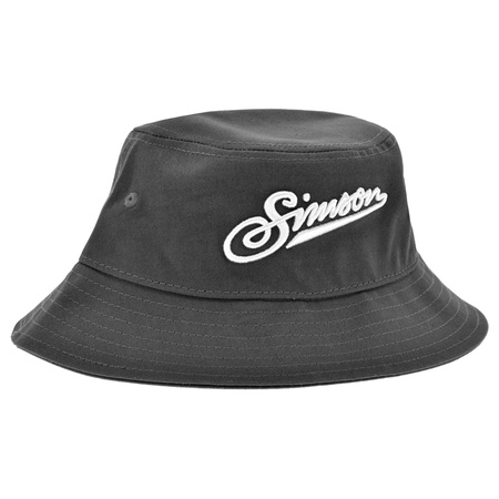 Simson Bucket Hat for Motorcycle Enthusiasts — Anthracite Cotton