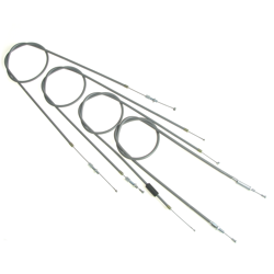 Bowden cable kit for Hercules Prima 4/5 S moped - 4pc grey
