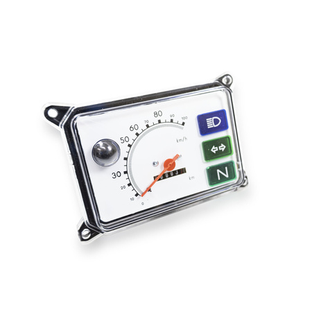 Tacho square instrument cluster device combination for Simson SR50 SR80 - white