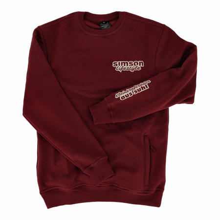 Sweater "SIMSON Lifestyle" Color: blackberry, Size: XXXL