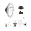 Headlight (convex glass) + rubber cap + socket + bulbs for MZ ETZ/TS