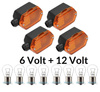 Wskaźnik E-mark 15mm do Simson S51 SR50 MZ ETZ + żarówka 6V + 12V