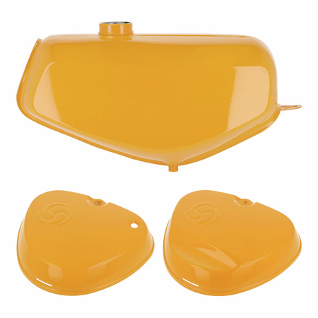 SET fuel tank+side panels-daffodil yellow-For Simson Enduro S51E, S70E