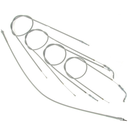 Romet Komar 5-piece Cable Set + Speedometer Cable - Grey
