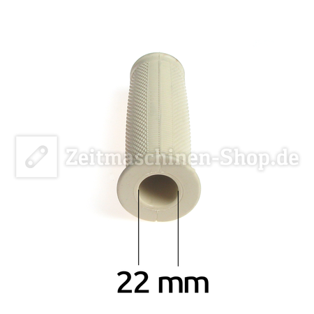 Pair of rubber grips 22 mm, beige, convex shape for Sachs 98 Express, Wanderer