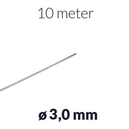 10m x Bowdenzugseil Innenzug ø3,0 mm für Moped, Motorrad - Seilzug 10 Meter