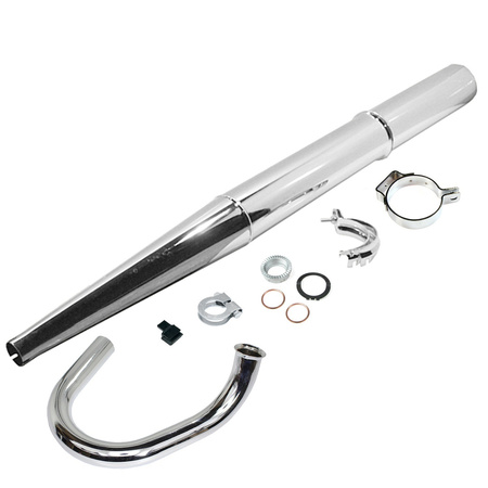Complete Chrome Exhaust for Simson SR50/SR80 – Top Quality