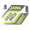 Adhesive film set (6 pieces) Set of stickers for JAWA TS350 type 638 639 - yellow